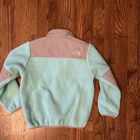 Teal Kids North Face Zip Up Size 4 - Picture 3 of 3